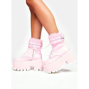 (Sold on Depop)Baby Love Demon Ankle Cuff Boots